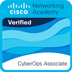 Cisco CyberOps Associate verified badge